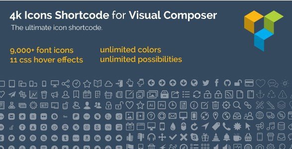 4k Icon Fonts for Visual Composer 2.9