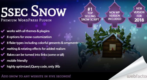 5sec Snow WordPress Plugin 1.60