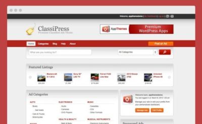 AppThemes ClassiPress Wordpress Themes 3.6.0
