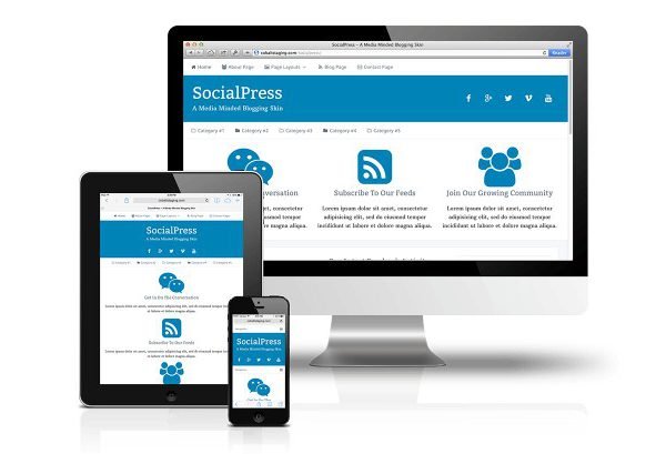 CobaltApps SocialPress Skin for Dynamik Website Builder 1.0
