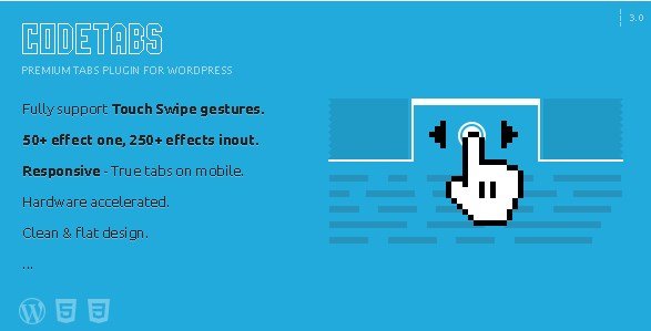 CodeTabs – WordPress Responsive Swipe Tabs 3.0.3