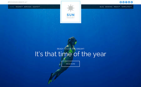 CSS Igniter Sun Resort WordPress Theme 1.3