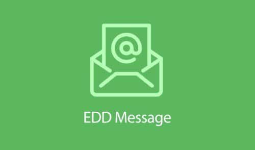 Easy Digital Downloads Message Addon 1.2