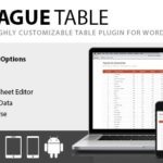 League Table WordPress Plugin 2.05