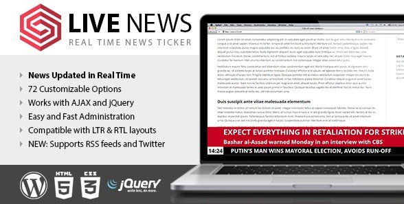 Live News – Real Time News Ticker 2.09
