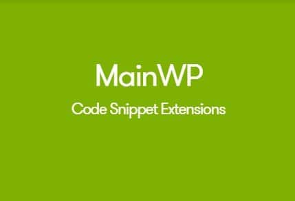 MainWP Code Snippets Extension 1.2