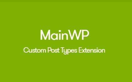 MainWP Custom Post Types Extension 1.1