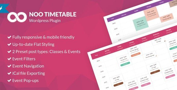 Noo Timetable – Responsive Calendar & Auto Sync WordPress Plugin 2.0.4.9.1