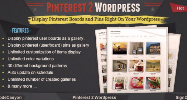 Pinterest To WordPress Plugin 1.1.0