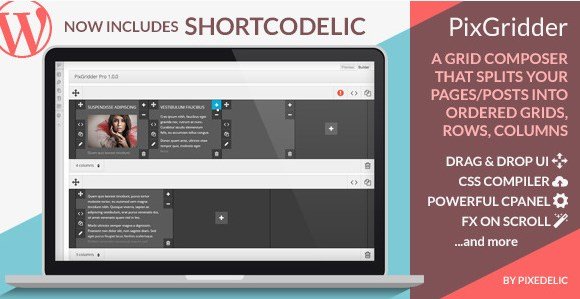 PixGridder Pro Page Grid Composer for WordPress 3.3.4