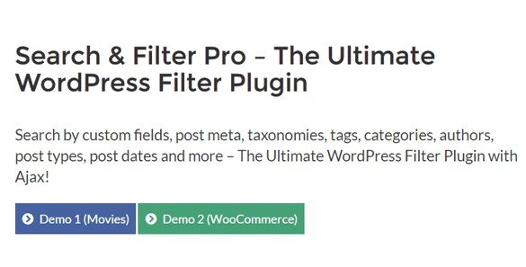 Search & Filter Pro – The Ultimate WordPress Filter Plugin 2.3.4