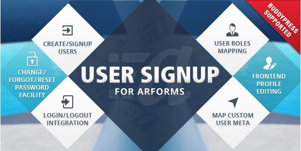 User Signup for Arforms 1.6