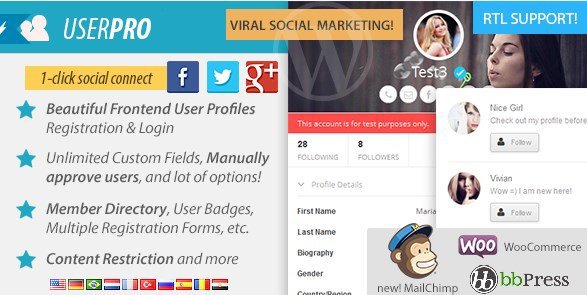 UserPro – User Profiles With Social Login 4.9.29