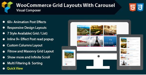 Visual Composer – Woocommerce Grid with Carousel 1.0