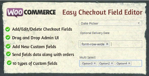 Woocommerce Easy Checkout Field Editor 1.7.0