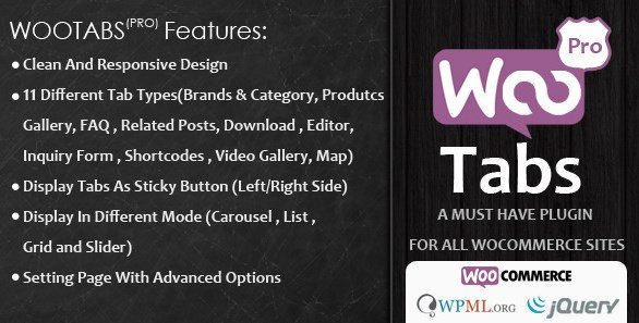 Woocommerce Tabs Pro – Extra Tabs for Product Page 2.9