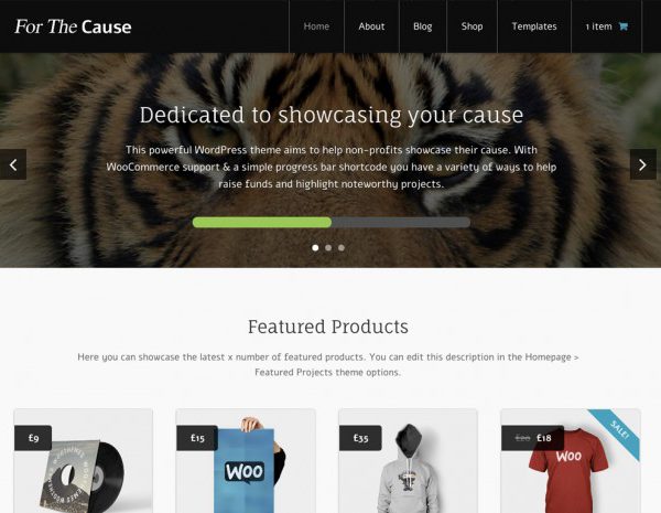 WooThemes For The Cause WooCommerce Themes 1.1.18
