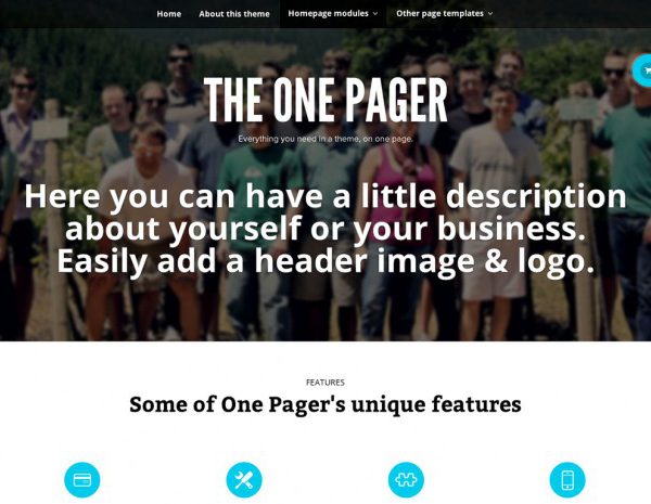 WooThemes The One Pager WooCommerce Themes 1.3.3
