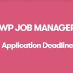 WP Job Manager Application Deadline Addon 1.2.1